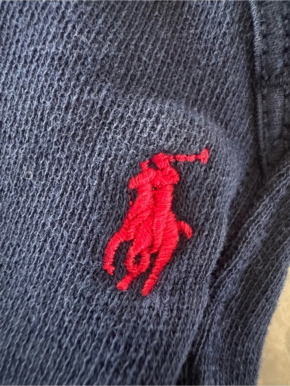 Ralph Lauren Baby Boys Navy Sweatpants Red Pony 24M